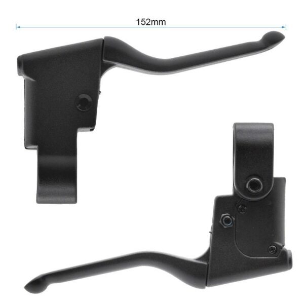 Levier de frein droit coté à 152 mm, vu de profil et de dessous Levier de frein droit coté à 152 mm, vu de profil et de dessous