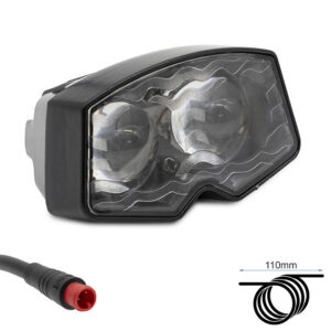 Phare avant Ecoxtrem M41 Tank — bloc LED double optique, câble 110 mm, connecteur étanche