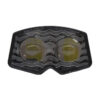Façade du phare avant Ecoxtrem M41 Tank : les deux optiques derrière leur grille Façade du phare avant Ecoxtrem M41 Tank : les deux optiques derrière leur grille