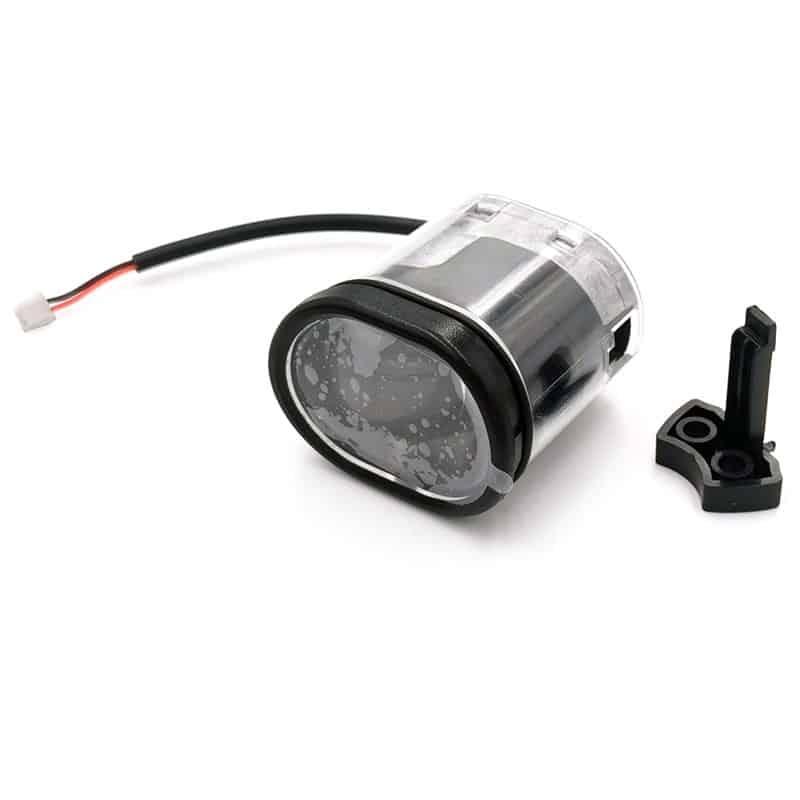 Phare avant à LED Ninebot Max G30 vu de l'autre côté, platine et connecteur blanc
