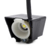 Phare avant Wispeed T850 / T855 — vue de trois quarts, boîtier noir en coin, réflecteur blanc et LED