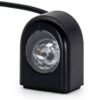 Phare avant à LED pour Xiaomi M365, boîtier noir et réflecteur, vu de trois quarts Phare avant à LED pour Xiaomi M365, boîtier noir et réflecteur, vu de trois quarts