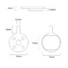 Dessin coté de la plaquette CT008 : support de 25 mm, garniture 23 × 17 mm, épaisseur 4 mm Dessin coté de la plaquette CT008 : support de 25 mm, garniture 23 × 17 mm, épaisseur 4 mm