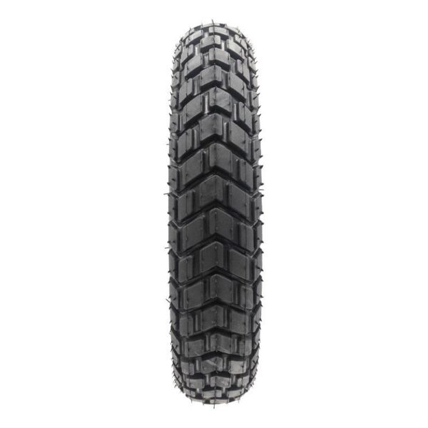 Pneu tubeless 10 × 2 tout-terrain vu de profil, épaulements crantés