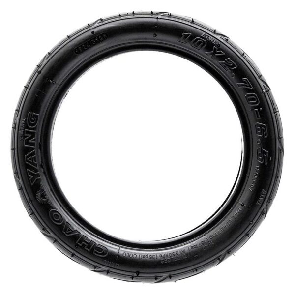 Pneu tubeless 10 × 2,7-6,5 route — vue 2 : le seul à profil routier Pneu tubeless 10 × 2,7-6,5 route — vue 2 : le seul à profil routier