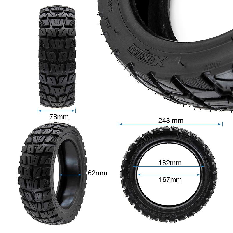 Pneu tubeless 10 × 2,75-6,5 tout-terrain, gel — vue 2 : gel, flanc de 62 mm