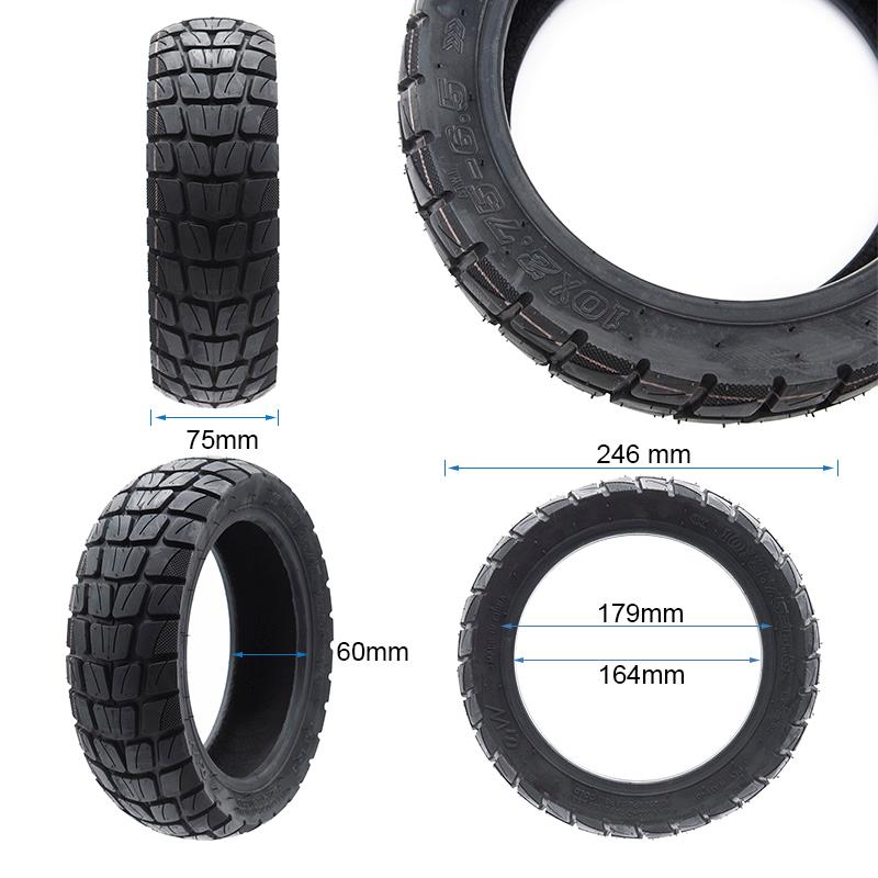 Pneu tubeless 10 × 2,75-6,5 tout-terrain — vue 3 : flanc de 60 mm