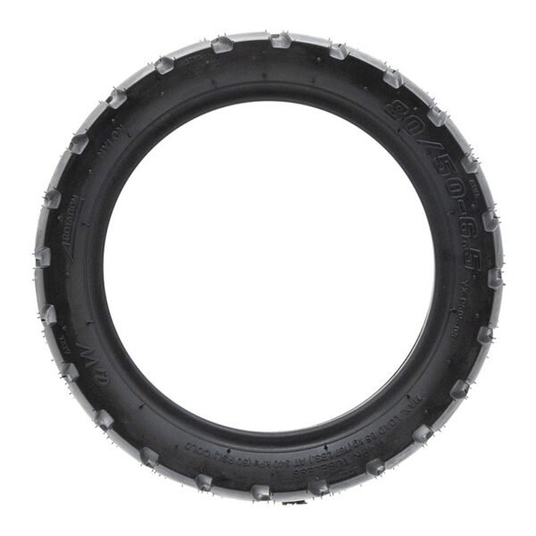 Pneu tubeless 80/50-6,5 tout-terrain — vue 3 : le plus large — 89 mm Pneu tubeless 80/50-6,5 tout-terrain — vue 3 : le plus large — 89 mm
