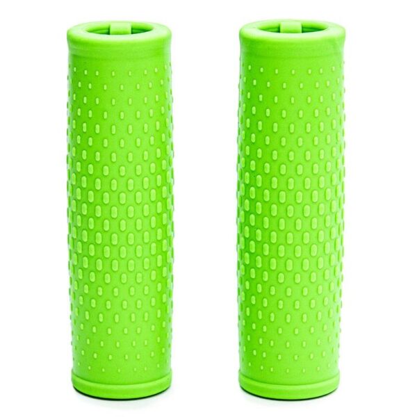 Paire de poignées en silicone vertes à picots pour trottinette Xiaomi M365
