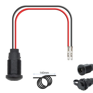 Port de charge Ecoxtrem M41 Tank — embase à visser, capuchon et écrou fournis, câble 140 mm