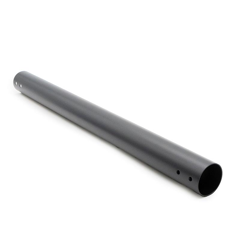 Potence Wispeed T850 — tube de direction noir vu en longueur, perçages visibles aux deux extrémités