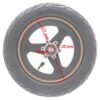 Dessin coté de la roue avant : jante de 177 mm, alésage de 22 mm, entraxe de 44 mm