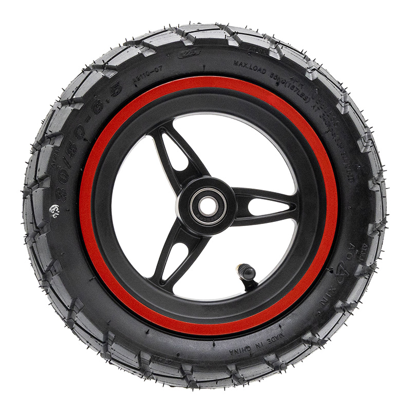 Roue complète Ecoxtrem M41 Tank de face : les trois branches, le moyeu et la valve, sans moteur ni disque