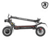Rovoron S7 de profil, guidon rabattu : châssis renforcé, pneus 11 pouces et double freinage hydraulique