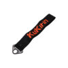 Sangle attache pliage KuKirin T3 Sangle attache pliage KuKirin T3 noire à marquage orange, vue de trois quarts