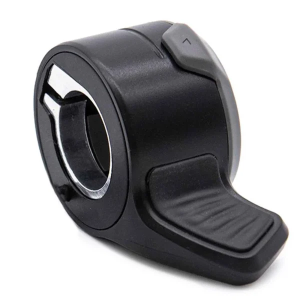 Accélérateur au pouce pour trottinette NIU KQi2 et KQi3, vue trois quarts Accélérateur au pouce pour trottinette NIU KQi2 et KQi3, vue trois quarts
