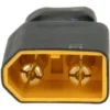 Adaptateur moulé XT30 vers XT60 vu du côté XT60