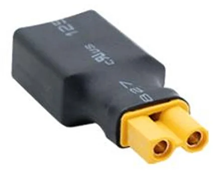 Adaptateur XT30 vers XT60 vu du côté XT30