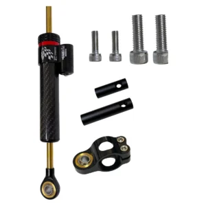 Amortisseur de direction Kukirin G2, G3 et G4 — corps carbone 252 mm, adaptateurs fournis