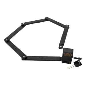 Antivol pliant 65 cm à clé — huit segments articulés