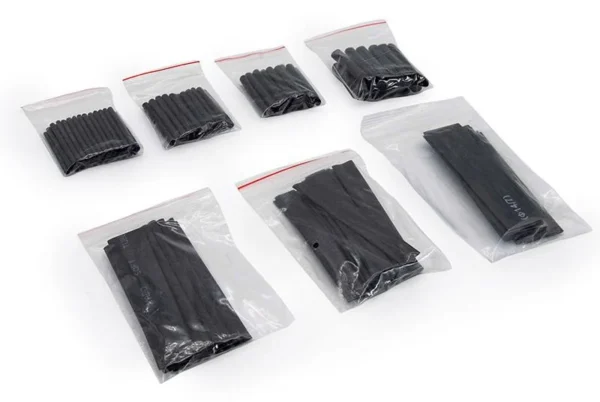 Assortiment de gaines thermorétractables en sachets par diamètre Assortiment de gaines thermorétractables en sachets par diamètre