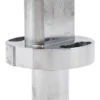 Axe de charnière inférieure en acier, languette percée, collerette et fût cylindrique Axe de charnière inférieure en acier, languette percée, collerette et fût cylindrique