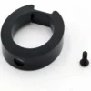 Bague de rétention du levier de pliage, anneau noir épais vu de dessus