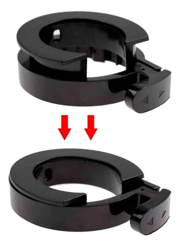 Schéma de montage : la bague de rétention et le guide qui vient se poser dessus Schéma de montage : la bague de rétention et le guide qui vient se poser dessus