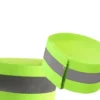 Deux bandes réfléchissantes élastiques jaune fluo à bande grise et fermeture velcro Deux bandes réfléchissantes élastiques jaune fluo à bande grise et fermeture velcro