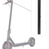 Silhouette de trottinette electrique avec un encart montrant la barre de guidon seule Silhouette de trottinette electrique avec un encart montrant la barre de guidon seule