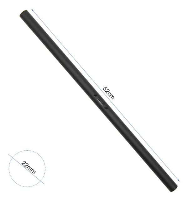 Plan cote de la barre de guidon : 52 cm de largeur totale et tube de 22 mm de diametre Plan cote de la barre de guidon : 52 cm de largeur totale et tube de 22 mm de diametre