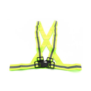 Baudrier de signalisation réfléchissant — jaune fluo, réglable