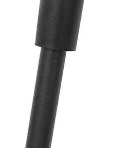 Béquille latérale noire 178 mm à platine quatre trous — entraxes 40 x 20 mm