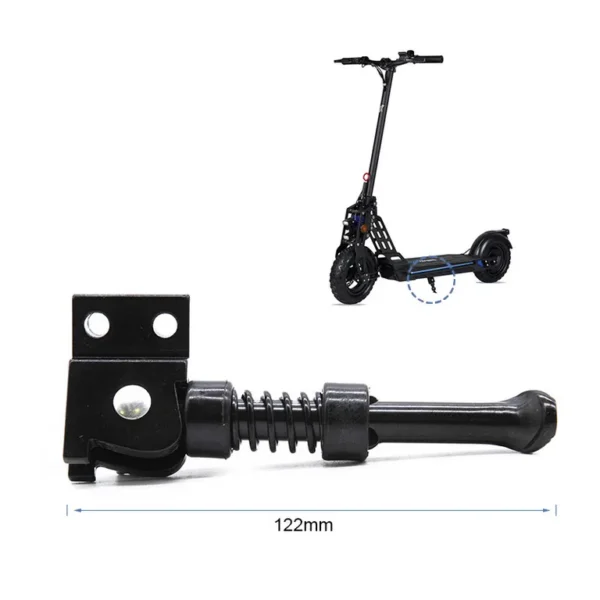 Béquille Ecoxtrem Bison avec sa platine, coté à 122 mm