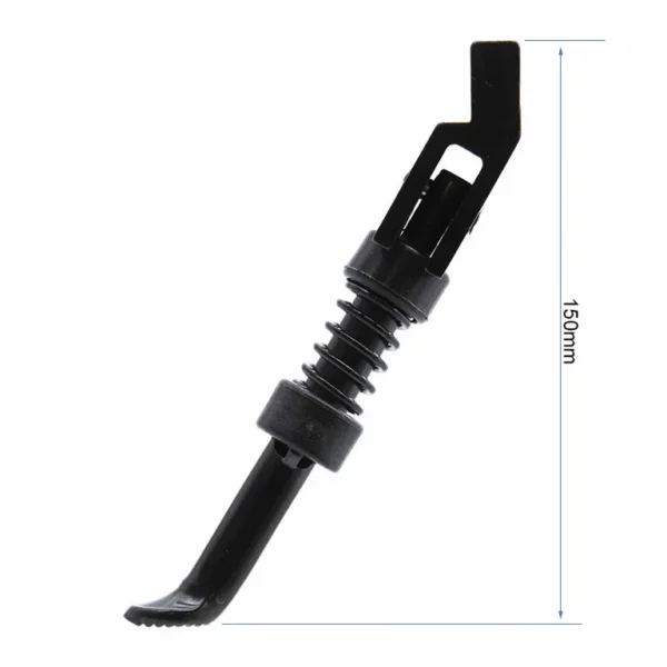 Béquille Ecoxtrem Bison déployée, cotée à 150 mm, ressort de rappel visible
