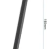 Béquille dépliée posée sur son talon incurvé, hauteur cotée 185 mm Béquille dépliée posée sur son talon incurvé, hauteur cotée 185 mm