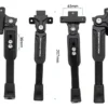 Quatre vues cotées : 48 mm entre les trous de la platine, 36 mm entre les deux vis, 207 mm hors tout