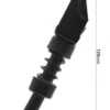 Béquille dépliée en appui au sol, hauteur cotée 128 mm Béquille dépliée en appui au sol, hauteur cotée 128 mm