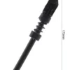 Béquille dépliée posée sur son pied strié, hauteur cotée 173 mm Béquille dépliée posée sur son pied strié, hauteur cotée 173 mm