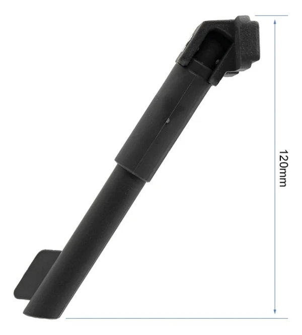 Béquille NAVEE dépliée en appui, cote de 120 mm de hauteur