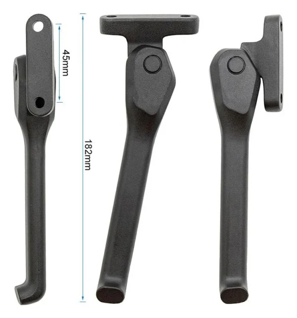Plan coté de la béquille Ninebot F3 Pro : entraxe 45 mm et longueur totale 182 mm Plan coté de la béquille Ninebot F3 Pro : entraxe 45 mm et longueur totale 182 mm