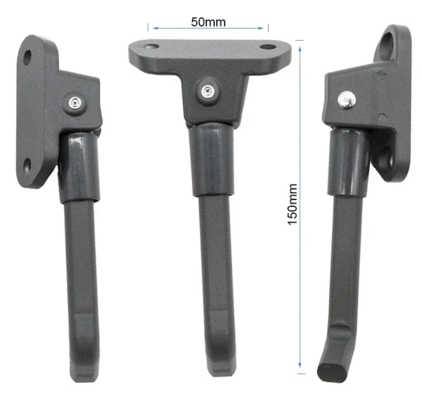 Plan coté de la béquille Ninebot Max G30 : entraxe 50 mm et longueur totale 150 mm Plan coté de la béquille Ninebot Max G30 : entraxe 50 mm et longueur totale 150 mm