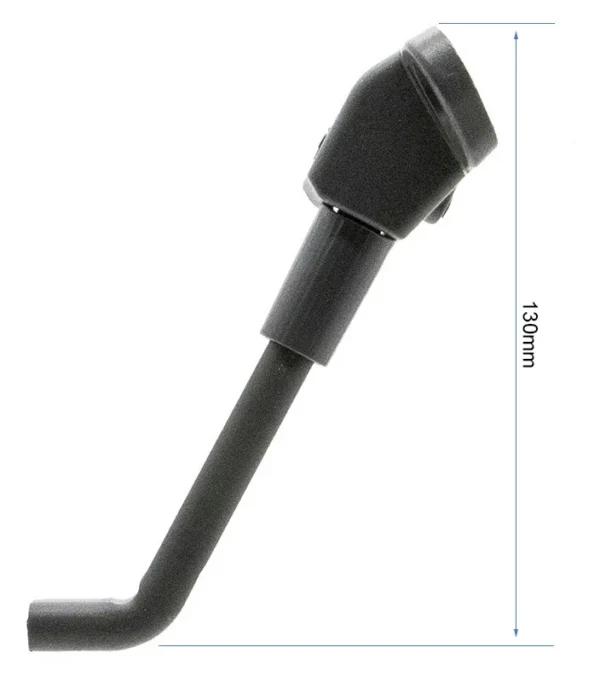 Béquille Ninebot Max G30 dépliée, cote de 130 mm de hauteur Béquille Ninebot Max G30 dépliée, cote de 130 mm de hauteur