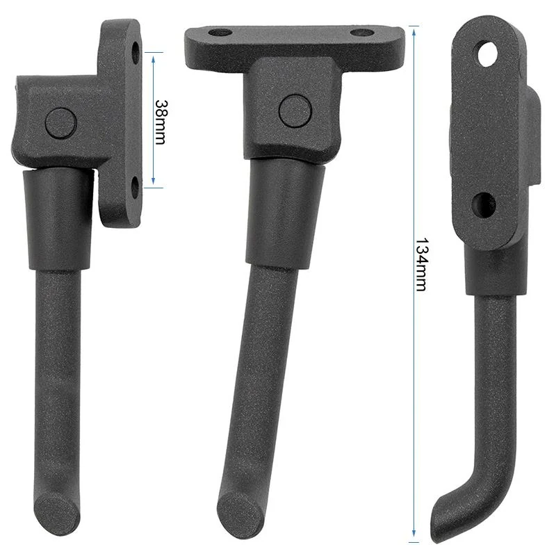 Plan coté de la béquille Xiaomi 3 Lite : 38 mm entre les trous, 134 mm de longueur