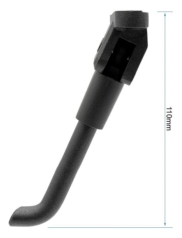 Béquille Xiaomi 3 Lite inclinée, cote de 110 mm de hauteur en position déployée Béquille Xiaomi 3 Lite inclinée, cote de 110 mm de hauteur en position déployée