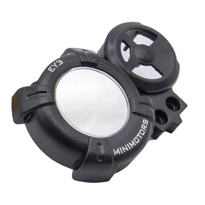 Coque du compteur EY3 vue de face, ouverture de dalle et logement de bouton