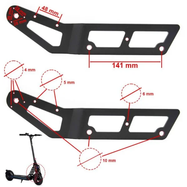 Bras de fourche droit Ecoxtrem Bison à plat, ajours d’allègement