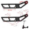 Bras de fourche gauche Ecoxtrem Bison à plat, perçages de fixation visibles