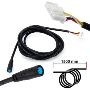 Câble de liaison Ninebot Max G30 — 1,5 m, connecteur étanche 8 mm vers HY