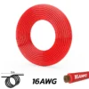 Rouleau de câble silicone rouge de 5 mètres